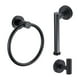 thumbnail image 1 of Paquete De 3 Toalleros De Baño Con Toallero, Accesorios De Baño Para Cocina, Negro, 1 of 3