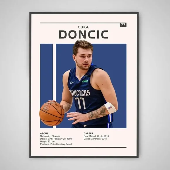Cuadro Luka “Luka Magic” Doncic Estrella NBA + Marco
