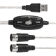 thumbnail image 1 of Cable Adaptador Audio Sonido Teclado Interfaz Midi Usb, 1 of 2