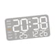thumbnail image 3 of Reloj De Pared Digital Con Visualización De Fecha Del Mes De La Semana Para Oficina, Aula, Dormitorio, Concha Blanca, 3 of 5