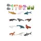 thumbnail image 1 of Figuras De Juguete De Animales, Minifiguras De Animales Realistas De Tubo Para Fiesta Temática, Animales Marinos, 1 of 3