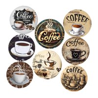 Bothyi - 8 Posavasos De Madera Para Bebidas, Posavasos Para Mesa De Comedor, Mesa De Centro De Oficina