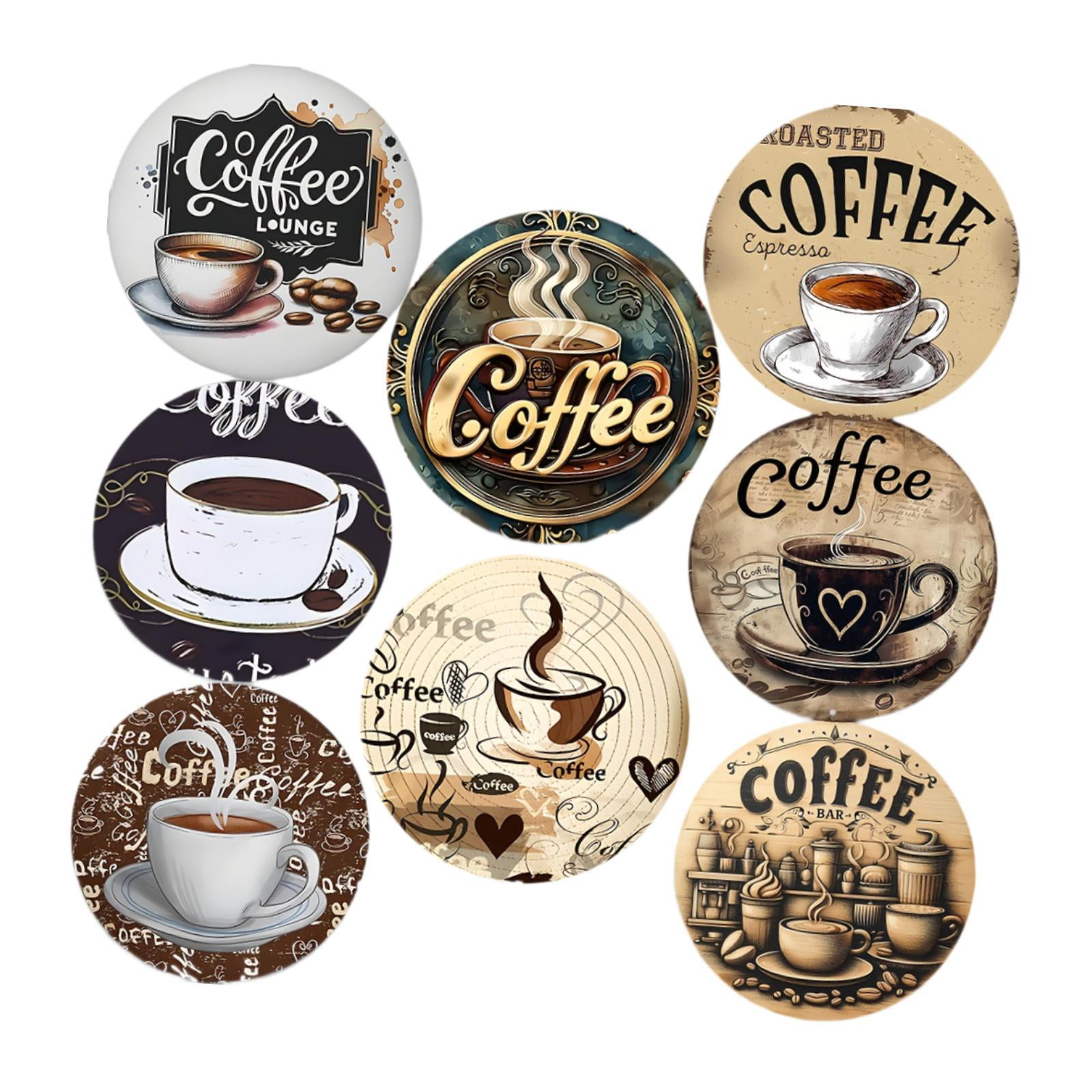 Bothyi - 8 Posavasos De Madera Para Bebidas, Posavasos Para Mesa De Comedor, Mesa De Centro De Oficina