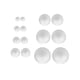 thumbnail image 5 of 14 piezas de bolas de espuma blanca Proyectos de artesanía Bolas de poliestireno hechas a mano Bolas de artesanía blancas para cumpleaños Boda Arreglo, 5 of 5
