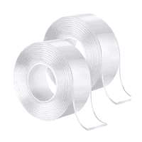 Genérico - Pack X2 Cinta Adhesiva Doble Contacto Nano Lavable 3M Transparente