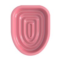 Magideal - Kit De Entrenamiento De Inodoro Profesional Para Gatos, Orinal De Plástico Para El Hogar, Asiento Para Orinal, Bandeja De Arena Para Gatos, Entrenador , Rosa Solo Bandeja 38X34X3.2Cm