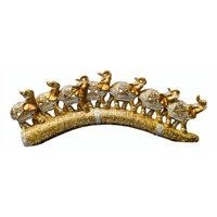 Genérico - Estatua Decorativa Colmillo Elefantes Suerte Hogar Jhn