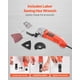 thumbnail image 5 of Herramienta oscilante, multiherramienta VEVOR 2.2 A, 22.000 OPM, kit de 7 piezas, 5 of 9