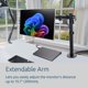thumbnail image 4 of Brazo para Monitor Kensington SmartFit Ergo Extendido Alcance de 28 cm, 4 of 8