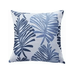 Genérico - Pack De 6 Fundas De Cojín Lino Hoja Decoración 43X43 Cm Azul