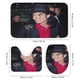 thumbnail image 3 of MICHAEL JACKSON-theme 4-Piece Shower Curtain Set with Rugs, Waterproof Bathroom Decor Set Includes Bath Mat, U-Shaped Rug, Toilet Lid Cover and Curtain with Hooks, 3 of 6