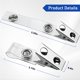 thumbnail image 3 of Clips para gafete Orcielo 100 uds transparentes 2,5 cm × 7,6 cm, 3 of 7