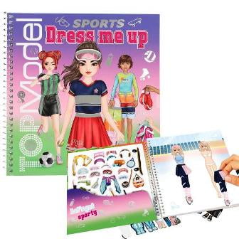 Cuaderno Dress Me Up SPORTS de TOPModel - Disena looks de deporte con muchos stickers