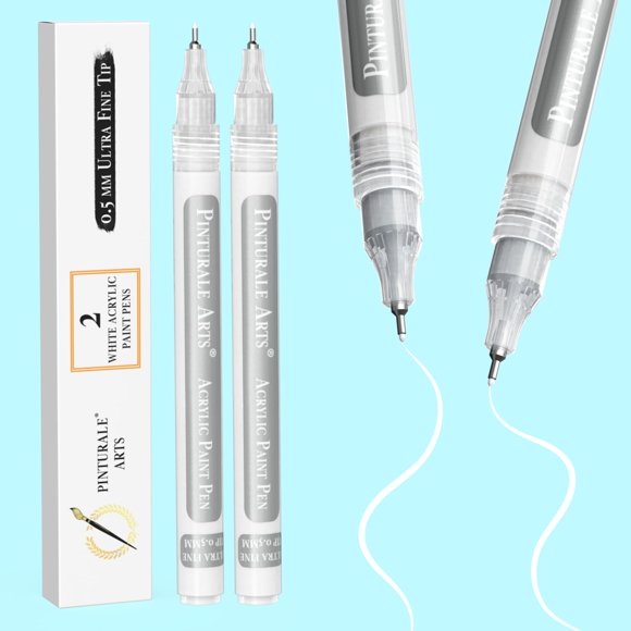 Marcadores de Pintura Pinturale Arts Blanco 0,5 mm Pack de 2