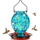 thumbnail image 1 of Alimentador de colibrí de vidrio soplado Tinlaviy 510 ml con textura de malla, 1 of 8
