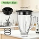 thumbnail image 2 of Vaso de Vidrio ANABIUP de 6 Tazas con Cuchilla para Oster, 2 of 3