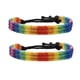thumbnail image 1 of Pulsera de la amistad trenzada hecha a mano con orgullo arcoíris (2 unidades), para gays y lesbianas, LGBTQ, tamaño ajustable., 1 of 6
