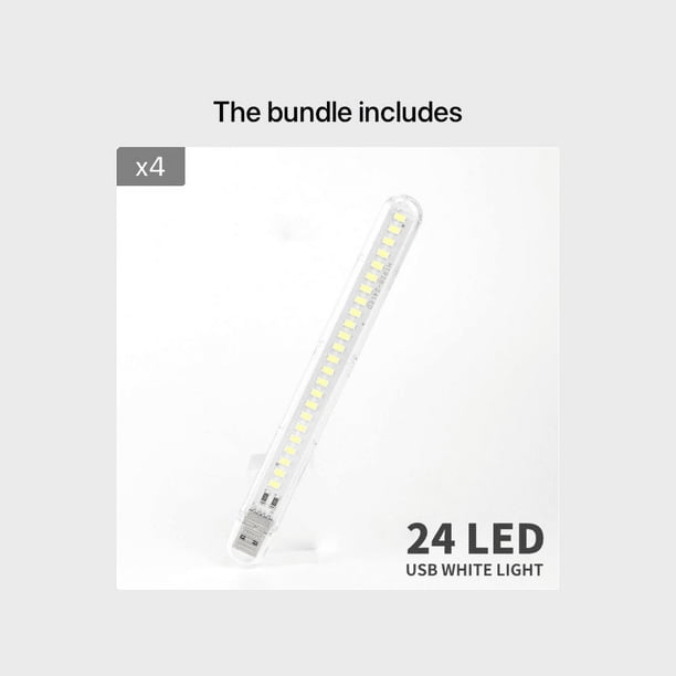 24LED Mini Portable Led Lights USB Night Light Book Light Eye Protection Reading Night Light Mobile Power Reading Night Light Gift For Girl/Boyfriend/Valentines/Easter
