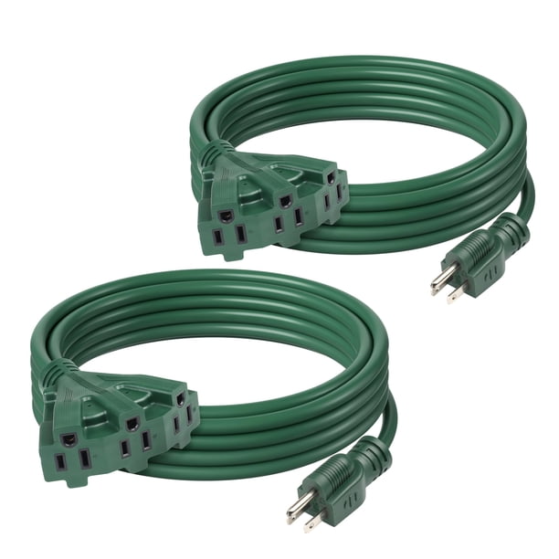 Cable de alimentación BN-LINK de 4,6 m, 3 salidas, paquete de 2, 13 A, con conexión a tierra