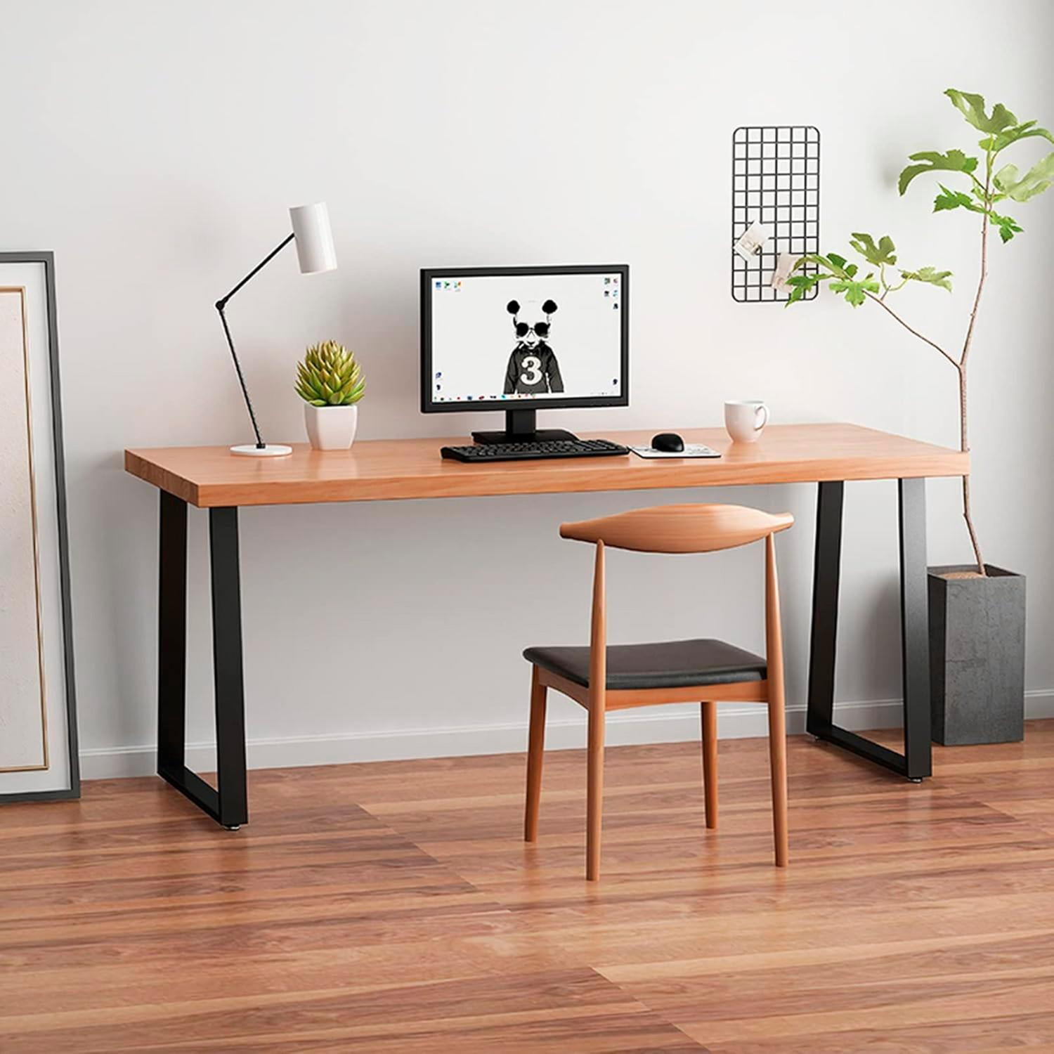 Pandalino - Escritorio Rústico Belén 160cm | Madera Y Metal | Oficina En Casa