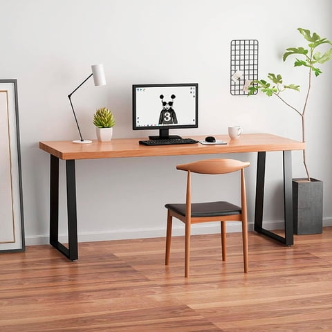 Pandalino - Escritorio Rústico Belén 160Cm | Madera Y Metal | Oficina En Casa