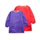 thumbnail image 2 of Delantal infantil de mangas largas para niños Delantal impermeable Morado M + Rojo L, 2 of 5