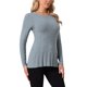 thumbnail image 4 of INSPIRE CHIC Suéteres de Manga Larga para Mujer Cuello Redondo Tops de Punto Elástico Otoño Invierno Camisa Casual L Gris, 4 of 6