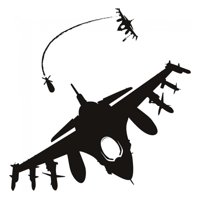 Rienda Libre Graphics - Decomural Fighter Jet Attack Army Airplane Ws-17918