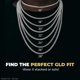 thumbnail image 4 of Collar GLD estilo cubano 66 cm 5 mm 14K chapado en oro blanco, 4 of 7