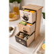thumbnail image 3 of Caja de madera para té y café organizador 3 cajones hogar #7, 3 of 3