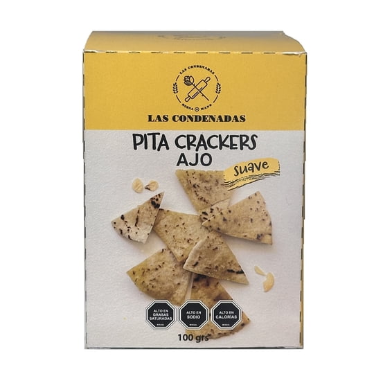 Pita Crackers Ajo 100 g Las Condenadas