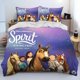 thumbnail image 1 of Cartoon S-Spirit Riding Free Bedding Set Boys Girls Twin Queen Size Duvet Cover Pillowcase Bed Kids Adult Fashion Home TextilesBed Sheets, 1 of 5