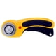 thumbnail image 1 of Cortador Rotativo Ergonómico De 45 Mm Cortador Rotativo De Tela Con Cubierta De Hoja Y Gatillo De Apriete Para Acolchado Coser Artesanía Amarillo, 1 of 3