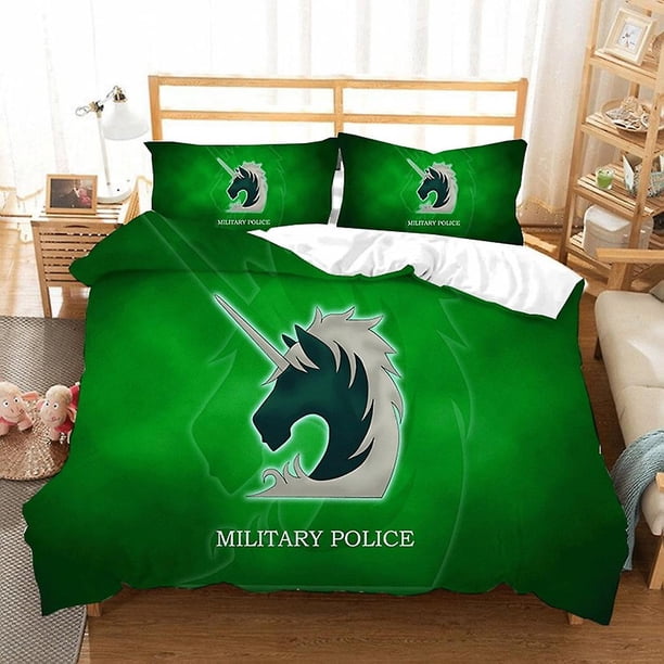 Nuevo juego de ropa de cama de Attack on Titan, tamaño individual, matrimonial, queen y king, diseño de alas de la libertad, anime, 1 funda nórdica, 2 fundas de almohada para fans del manga.