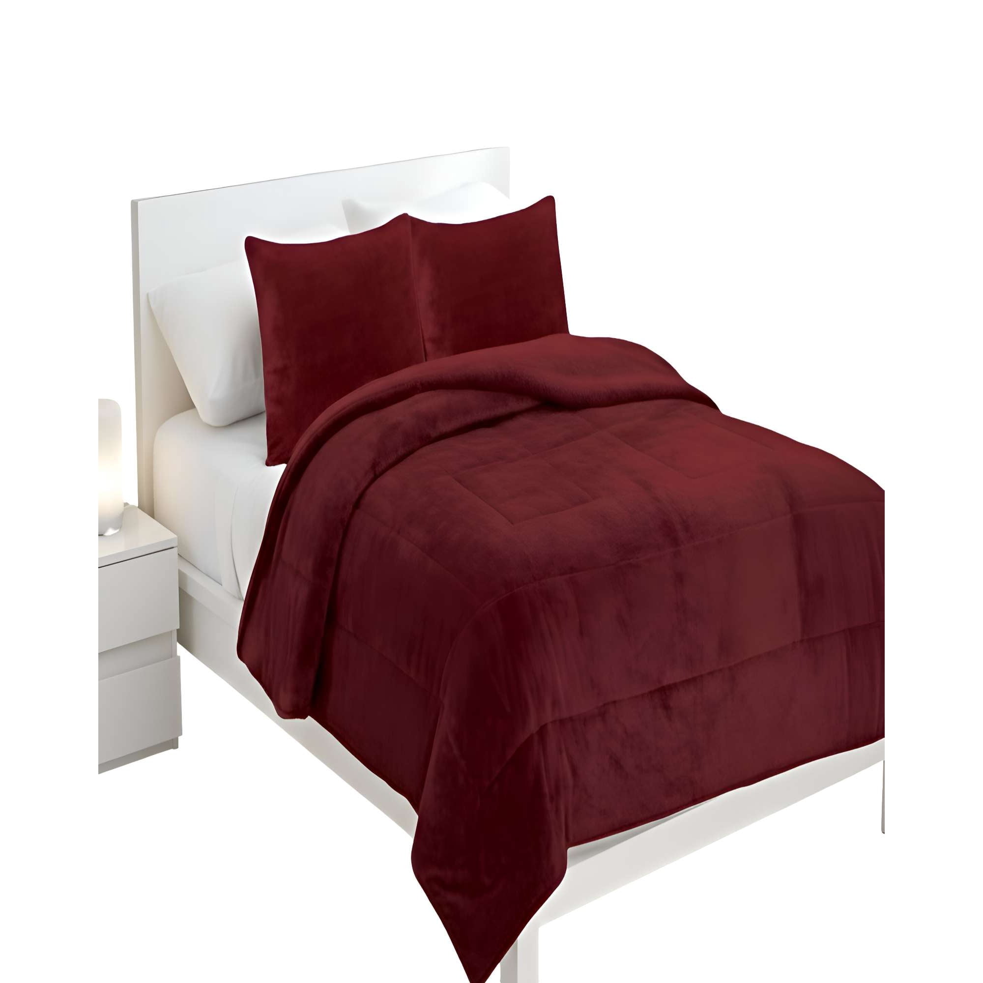 Genérico - Cobertor Sherpa 2 Plazas 230x250cm Burdeo B1