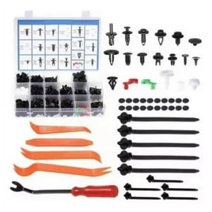 Partyglobos - Kit 460 Clip Broche Retencion Plastico Auto Lata Tapabarro
