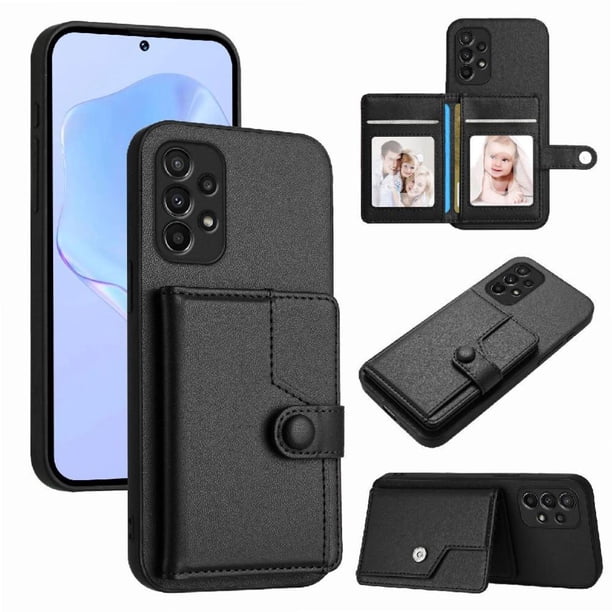 FOXDOCK Funda para SAMSUNG Galaxy A23 con Bloqueo RFID - Diseño Elegante con Cierre de Botón