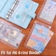 thumbnail image 3 of Antner 12 fundas transparentes de PVC para carpeta A6, 17,7 x 10,5 cm, 3 of 6