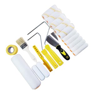 Bothyi - Juego De Rodillos De Pintura Para Siestas De Rodillos De Pintura De Pared De 4 Pulgadas Para Uso Doméstico, 19 Piezas