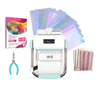 We R - Kit De Encuadernadora Cinch Turquesa Inicial