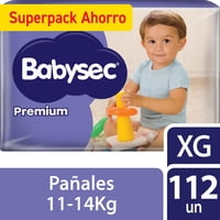 Pañales De Bebé Babysec Premium Talla Xg X112