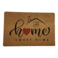 Genérica - Alfombra Limpia Pies Felpudo Alfombra De Fibra 60Cm*40Cm Sweet Home