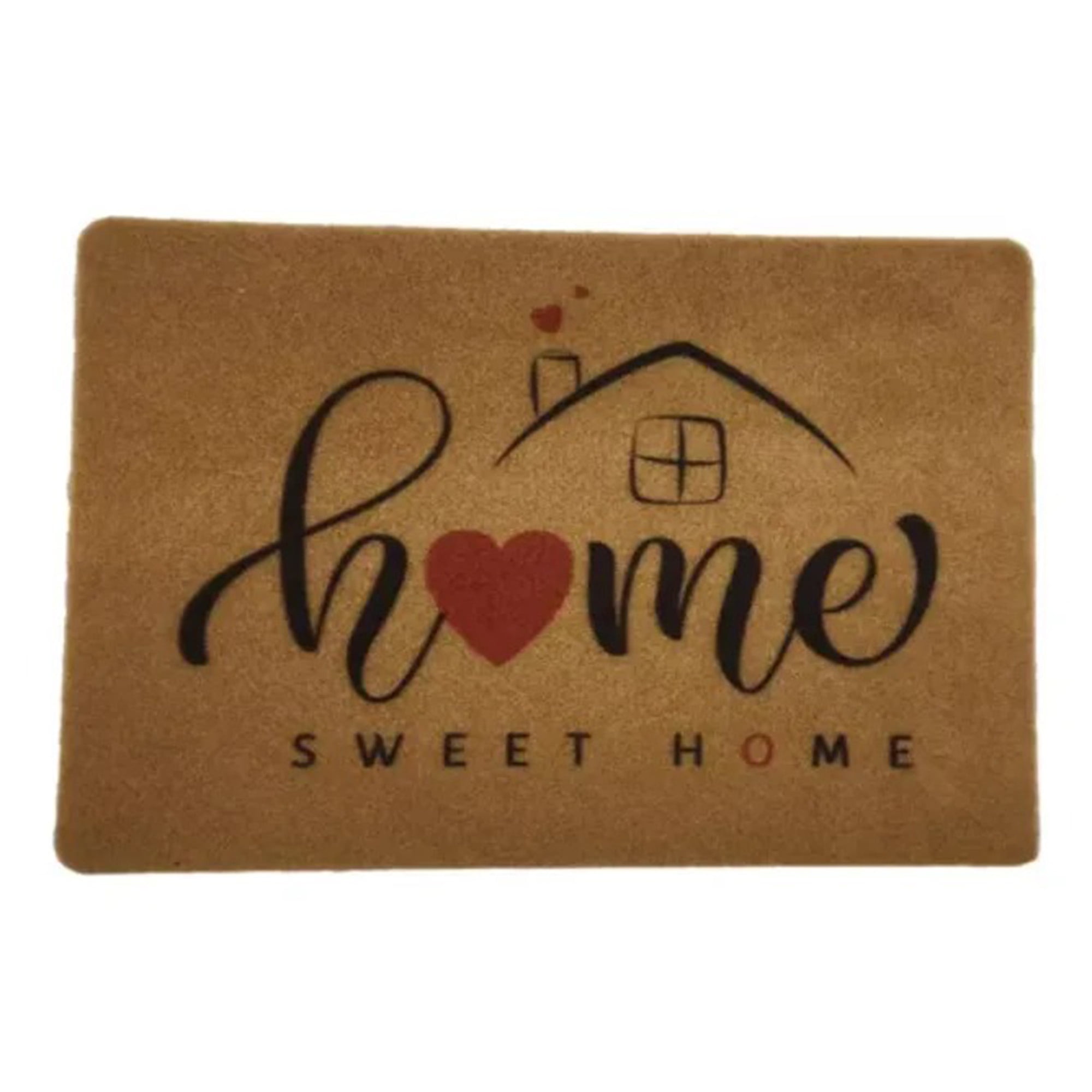 Genérica - Alfombra Limpia Pies Felpudo Alfombra De Fibra 60cm*40cm Sweet Home