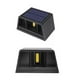 thumbnail image 2 of x 2 Aplique Luz Cálida Solar Foco Doble Cara De Pared Negro, 2 of 4