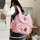 thumbnail image 3 of Kawaii Kids School Bag Cute Strawberry Embroidery Student Mochila Dots Multi-Pocket Nylon Fashion College for Teenager Girl, 3 of 3