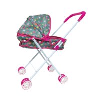 Magideal - Carrito De Empuje Para Muñecas, Juguete Para Niños De 3 Años En Adelante, Práctico Accesorio, Fácil Almacenamiento, Juego De Simulación Para Niños, Pl Patrón De Estrella