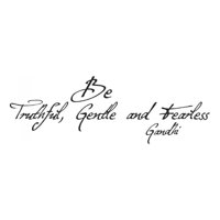 Rienda Libre Graphics - Decomural Be Truthful Inspirational Gandhi Ws-44114
