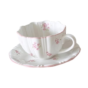 Magideal - Juego De Taza De Té Y Platillo, Taza De Café Versátil, Juego De Taza De Té De Para Regalo De Cumpleaños, Cocina, Fiesta De Inauguración De L