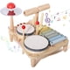 thumbnail image 1 of Set Musical Infantil De Madera Batería Xilófono Para Niños Batería Musical Montessori de Madera, 1 of 8