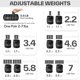 thumbnail image 4 of Pesas de tobillo Sportneer ajustables de 3,5 kg para mujeres y hombres, 4 of 9